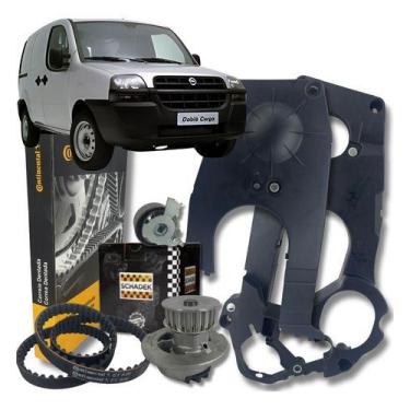 Imagem de Kit correia tensor bomba agua e capa - fiat doblo 1.8 8v - FILTRO BRAS