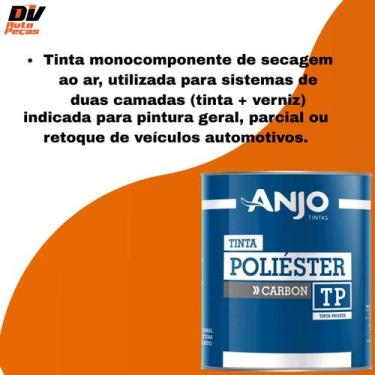 Imagem de Tinta automotiva poliester branco glacier  - ANJO TINTAS