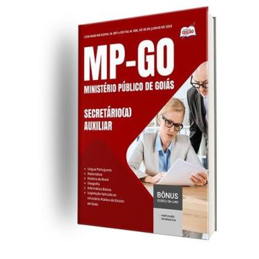 Imagem de Apostila MP-GO - Secretário(a) Auxiliar - Apostilas Opção
