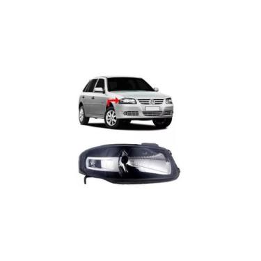 Imagem de Farol Gol G4 2005 A 2008 Preto C/ Friso Cromado Lado Direito - RUFATO
