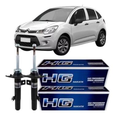 Imagem de Par Amortecedor Dianteiro Direito Esquerdo C3 208 1.2 12v - NAKATA