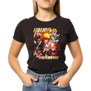 Imagem de Camiseta Baby Look Anime Bleach 100% Algodao Ichigo Kurosak - NoBrand,