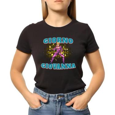 Imagem de Baby Look Jojo's Bizarre Adventure Giorno Giovanna Exclusiva - NoBrand