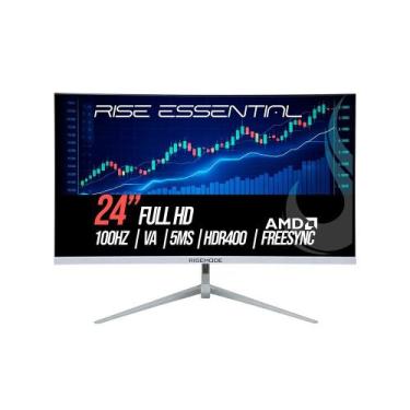 Imagem de Monitor Gamer Curvo Rise Mode Essential 24", FHD, 100Hz, VA, FreeSync,
