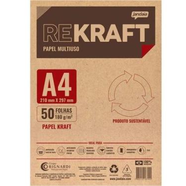 Imagem de Papel A4 180g Jandaia rekraft 50 folhas