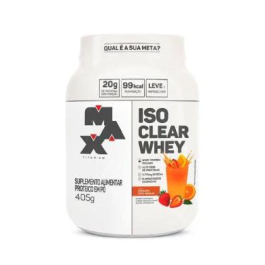 Imagem de Iso Clear Whey Sabor Morango com Laranja Max Titanium 405g