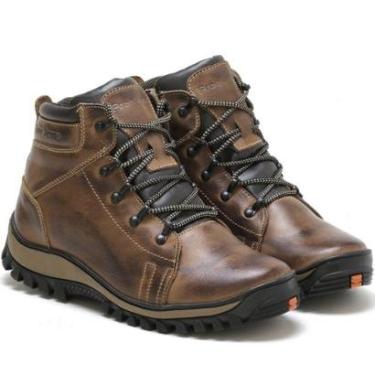Imagem de Bota Masculina Couro Legítimo treking pronta entrega - 9000-Masculino