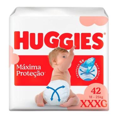 Imagem de Fralda Huggies Máxima Proteção Tamanho XXXG 42 Unidades Descartáveis