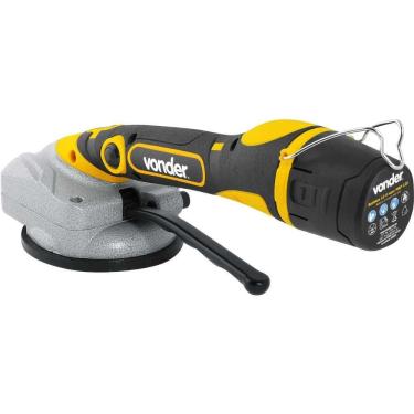 Imagem de Máquina para Assentar Piso a Bateria MAP120 com Ventosa 12V Bivolt Amarelo Vonder