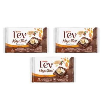 Imagem de Kit 3 Torrada Lev Magic Toast Cacau 110g Marilan