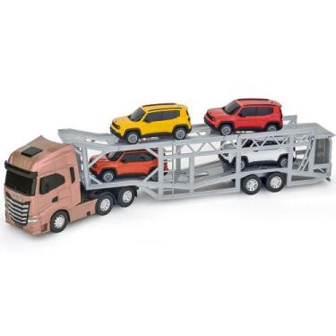 Imagem de Caminhao iveco s way cegonha com 4 jeep renegade usual, Rosa, UN