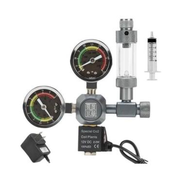 Imagem de Válvula Solenoide Reguladora De CO2 Com Contador De Bolhas Para Aquári