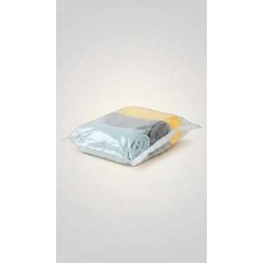 Imagem de Kit 10 Sacos Organizadores Transparentes 44x40cm com Zíper - Congratul