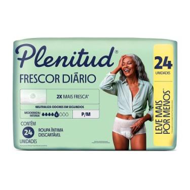 Imagem de Roupa Íntima Plenitud Frescor Diário Tamanho P/M 24 Unidades Descartáv