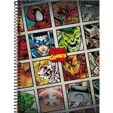 Imagem de Caderno Espiral Universitário Marvel Comic 80 Folhas Foroni