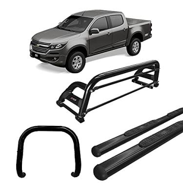 Imagem de Kit Quebra Mato +Estribo Oval +Santo Anto H2 S10 12/20 Preto