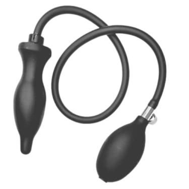 Imagem de Plug Anal Inflavel Em Silicone Macio Formato Cônico