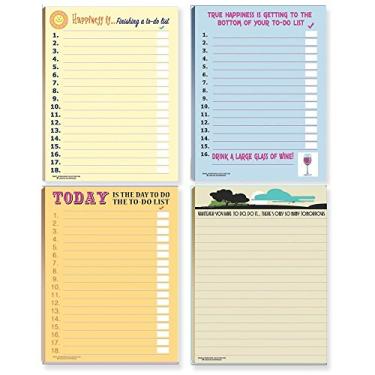 Imagem de Stonehouse Collection Funny To Do Lists Note Pad Assorted Pack | 4 Funny ToDo List Pads | USA Made