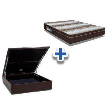 Imagem de Conjunto Baú-Colchão Ortobom Light+Cama Casal 138