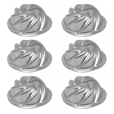 Imagem de Kit Formas De Bolo Mini Vulcão 6 Peças 9x3,5 Cm