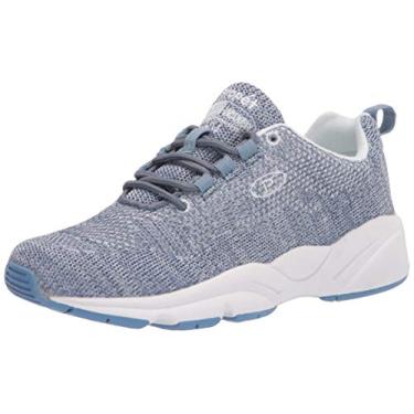 Imagem de Propét Tênis feminino Stability Fly Walking, Jeans/Branco, 9 X-Wide
