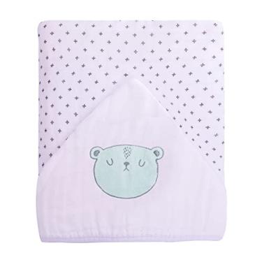 Imagem de Toalhão De Banho Soft Premium Papi Baby Com Capuz Bordado 1, 05M X 85Cm 01 Un, Papi Textil, Verde