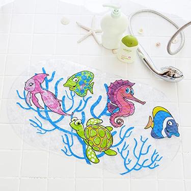 Imagem de SHENGANG Tapete de banho infantil com ventosa, banheiro, banheiro, tapete antiderrapante, chuveiro, banheira, b, 69x38 cm