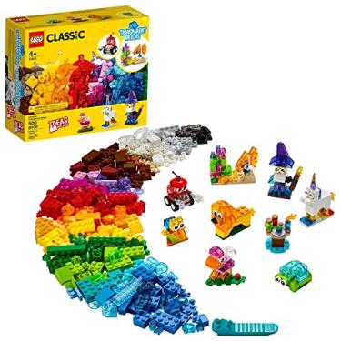 Imagem de 11013 LEGO® Classic Blocos Transparentes Criativos; Kit de Construção para Crianças (500 peças)