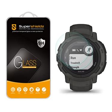 Imagem de (2 unidades) Supershieldz projetado para Garmin Instinct 2 / Instinct 2 protetor de tela solar de vidro temperado, antiarranhões, sem bolhas