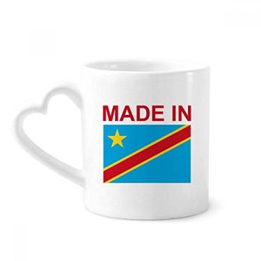 Imagem de Caneca Country Love Made In Congo Caneca de café cerâmica copo de coração de vidro