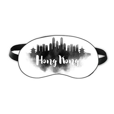 Imagem de HongKong China Landmark Ink City Painting Sleep Eye Shield Soft Night Blindfold Shade Cover