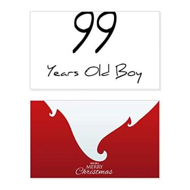 Imagem de 99 anos menino idade longevidade feriado feliz natal cartão de parabéns Natal carta mensagem