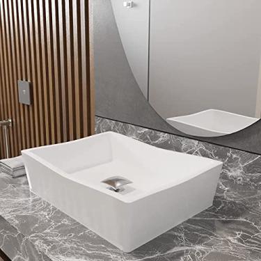 Imagem de Conjunto Cuba de Apoio Atena Com Valvula Click Inox Cor: Branco