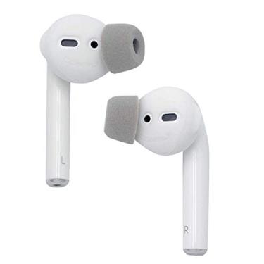 Imagem de Comply SoftCONNECT | Pontas de substituição de espuma para Apple AirPods 1 e 2, fones de ouvido, modelos mais genéricos de tamanho comparável | cinza, grande (2 pares)
