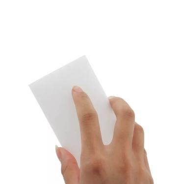 Imagem de Esponja bucha mágica limpeza material espuma branco 9x5,5cm