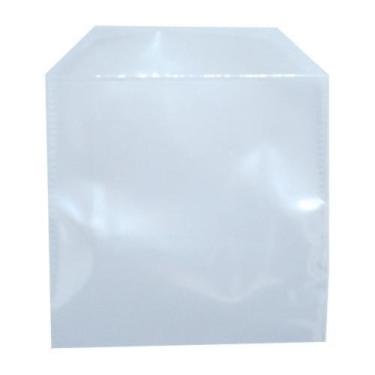 Imagem de 100 Envelopes Plástico Transparente Liso Saquinho Embalar Mídia Cd/Dvd