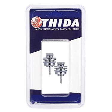 Imagem de Trava De Correia Strap Lock Guitarra Violão E Baixo Cromado