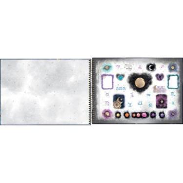 Imagem de Caderno de Cartografia e Desenho Espiral Capa Dura Magic 80 Folhas Tilibra