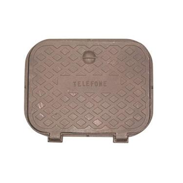 Imagem de Tampa Tampão Chão Articulado Ferro Inspeção Passagem 44x53cm