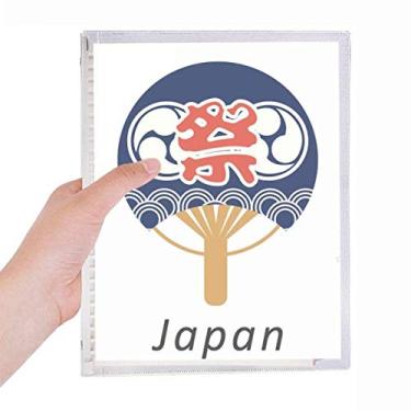 Imagem de Caderno de papel tradicional da cultura japonesa com folhas soltas e diário recarregável