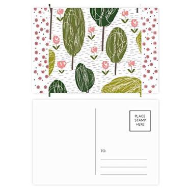 Imagem de Árvore abstrata plantas arte padrão Natal Natal flor celebração cartão postal Bênção cartão postal cartão de correspondência