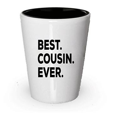 Imagem de Best Cousin Shot Glass - Favorite I Love My Cousin - 1 - Melhores presentes para primos - Para mulheres, homens, crianças, bebês, novos adultos - My Cousin - Combinando Big Little Best Friend - Special Birthday Christmas Cool (1)