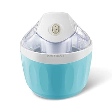 Imagem de Máquinas de Sorvete, Máquina Automática de Iogurte Congelado Fácil Mini Máquina de Sorvete Elétrica Caseira Automática para Fazer Sorvete de Iogurte Cremoso Gelado Cremoso (Azul)