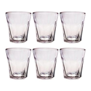 Imagem de Jogo 6 Copos Shot Vidro Tequila Cachaça Vodka Dose 45ml Bar