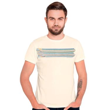 Imagem de Camiseta Aramis Masculina Regular Setas Stripes Off-White-Masculino