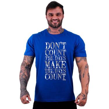 Imagem de Camiseta Tradicional Manga Curta MXD Conceito Don't Count The Days Masculina-Masculino