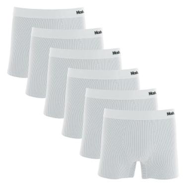 Imagem de Kit 6 Cuecas Boxer Mash Microfibra Risca de Giz 045.00