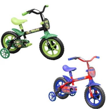 Imagem de Kit 2 Bicicleta Tk3 Trank Arco Iris Infantil Aro 12 Bike Para Crianças