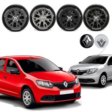 Imagem de Jogo calota Renault Logan Sandero 2018 2019 2020 Aro 15