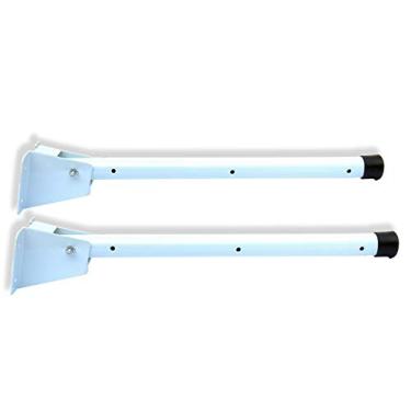 Imagem de Varal de Parede Retrátil Flexá­vel 50 cm Tubular Branco